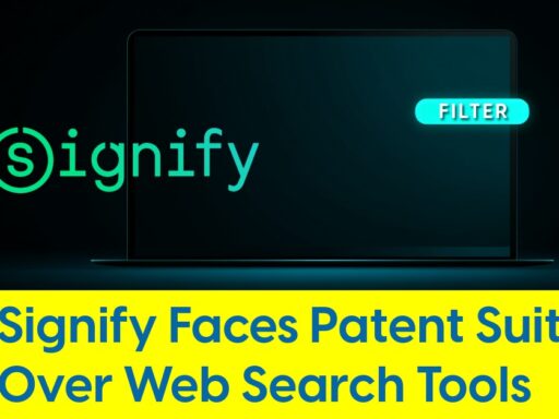 Signify Faces Patent Suit Over Web Search Tools