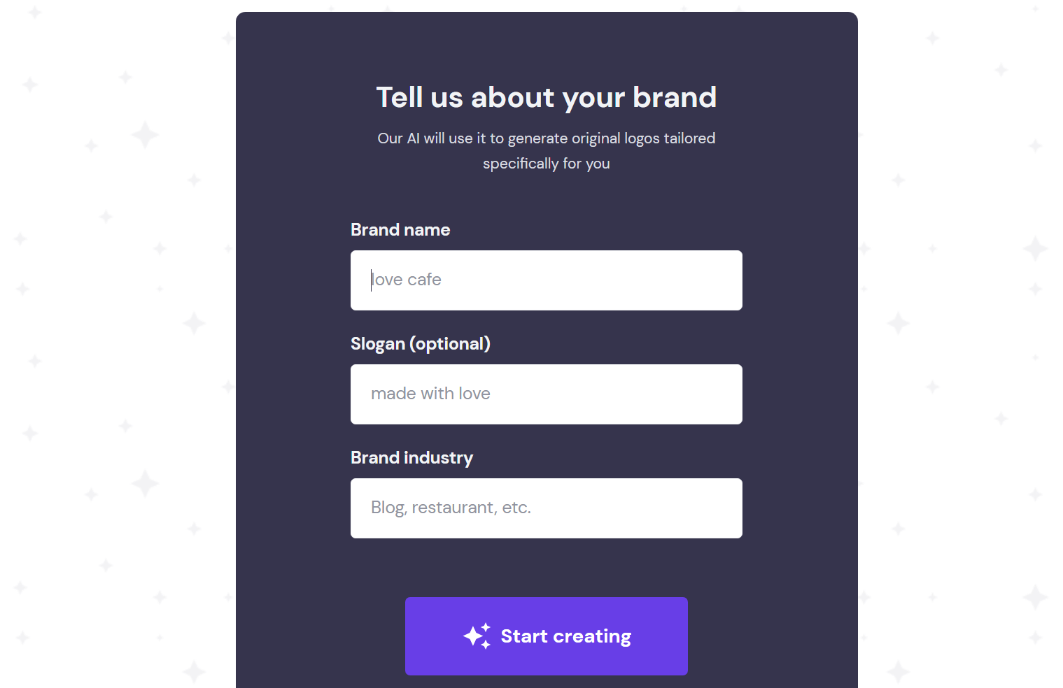 Generate a logo using AI.