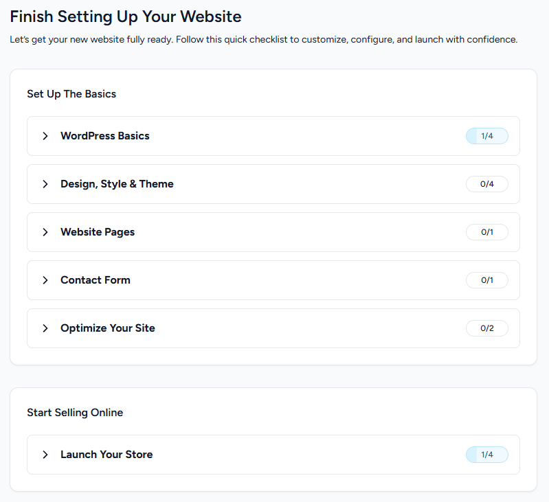 Hostinger website setup checklist