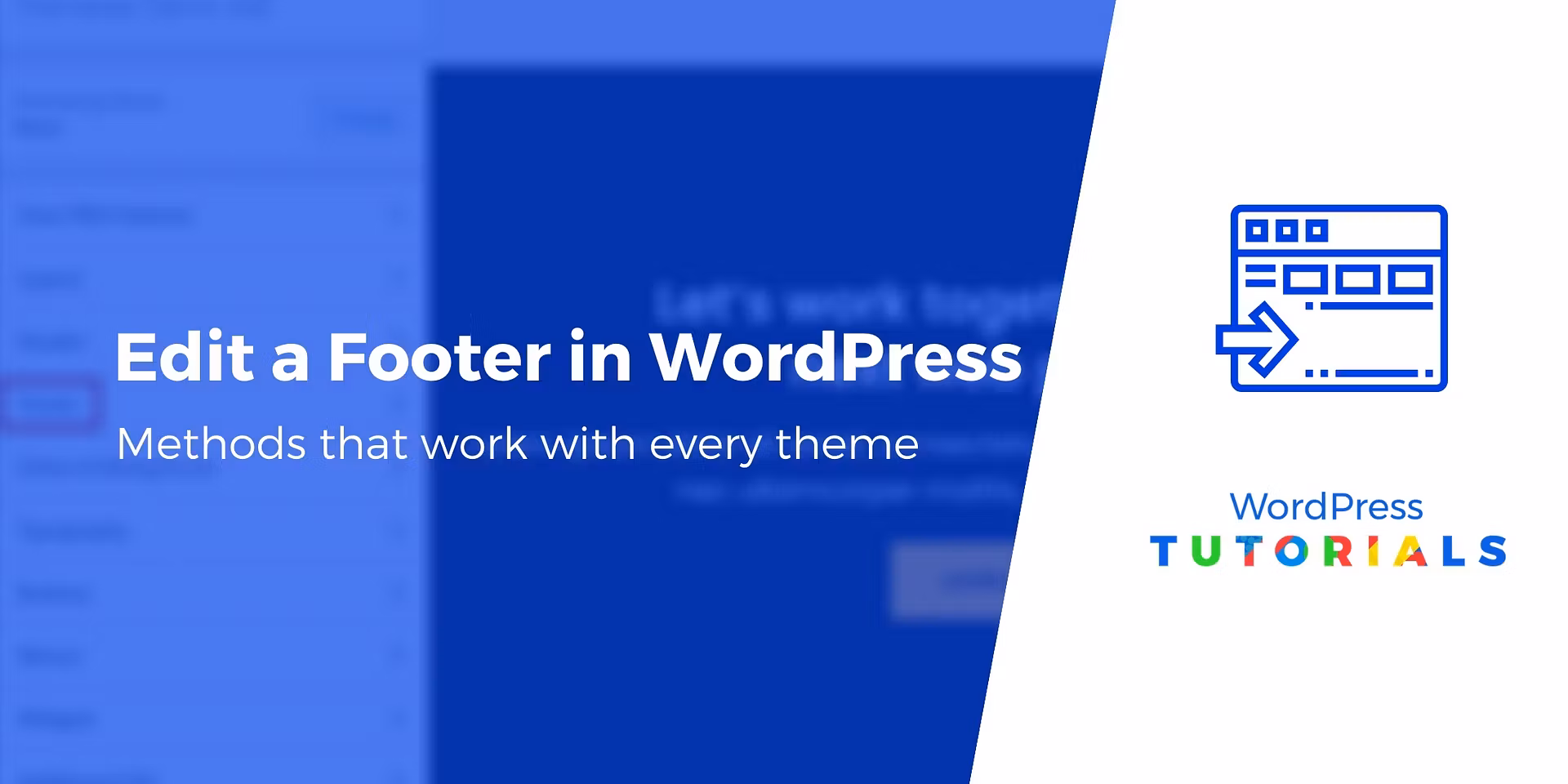 How to Edit a Footer in WordPress