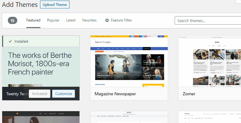 Install ColorMag Theme