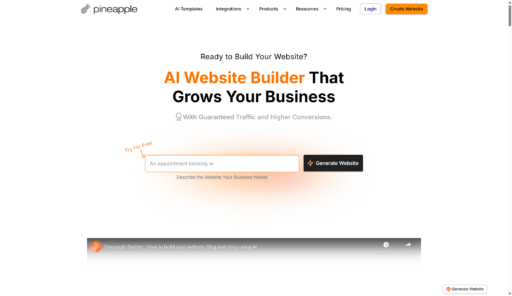 Pineapple Builder website builder review 2025