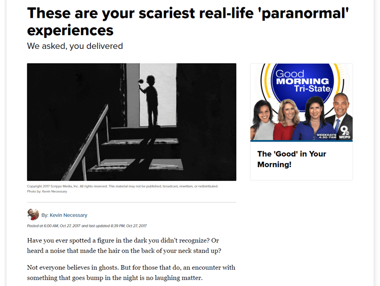 Personal Experience Magazine Article