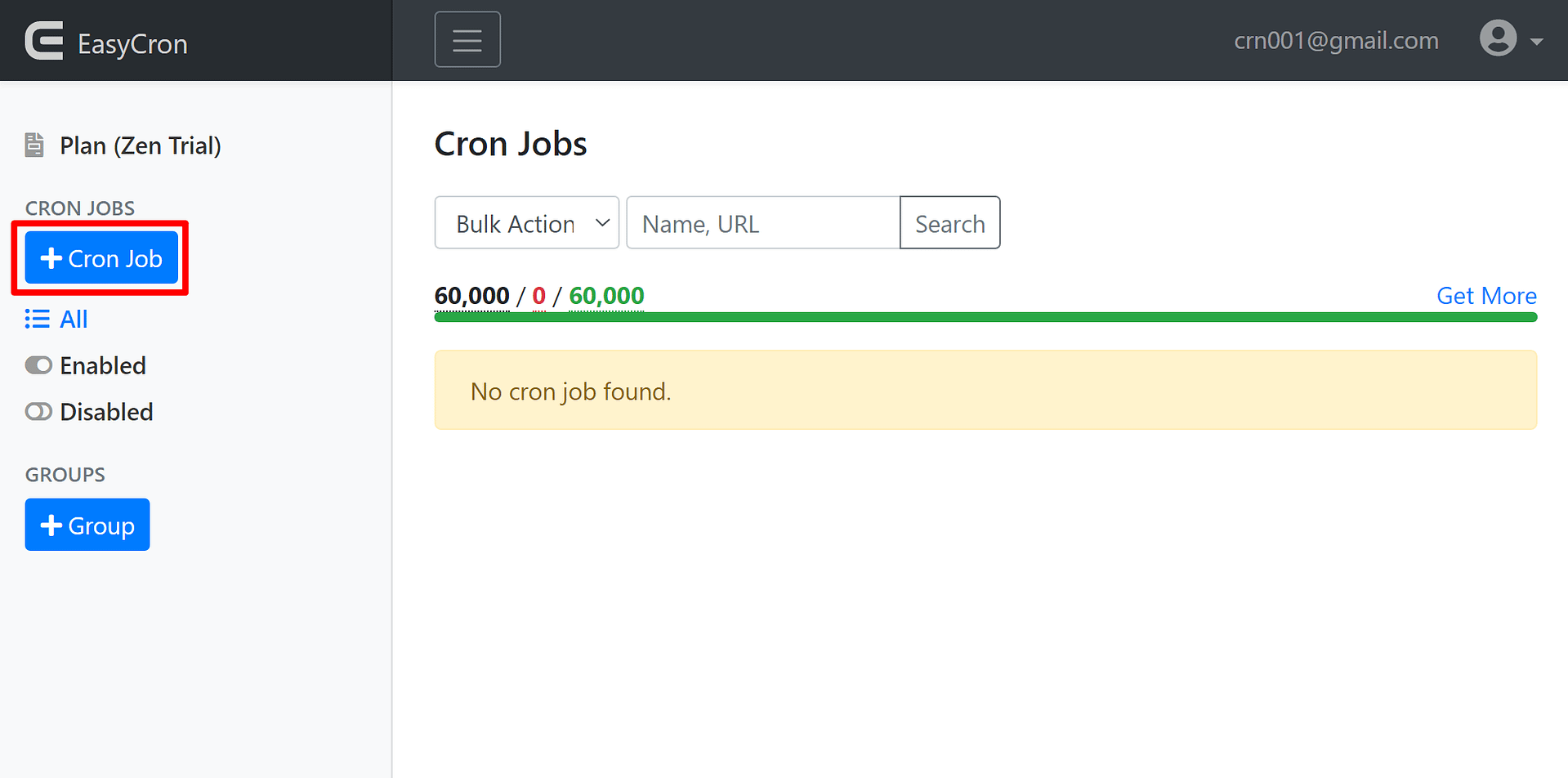 Create a new cron job after you disable wp-cron