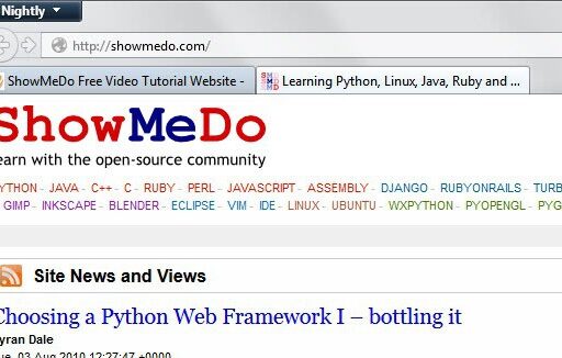 ShowMeDo Free Video Tutorial Website