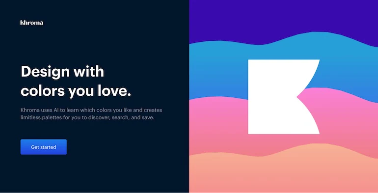 screenshot of the Khorma home page