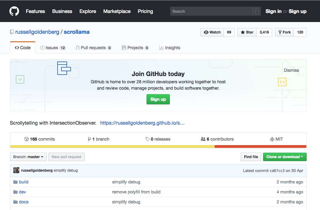 Dive into scrolling interactive storytelling