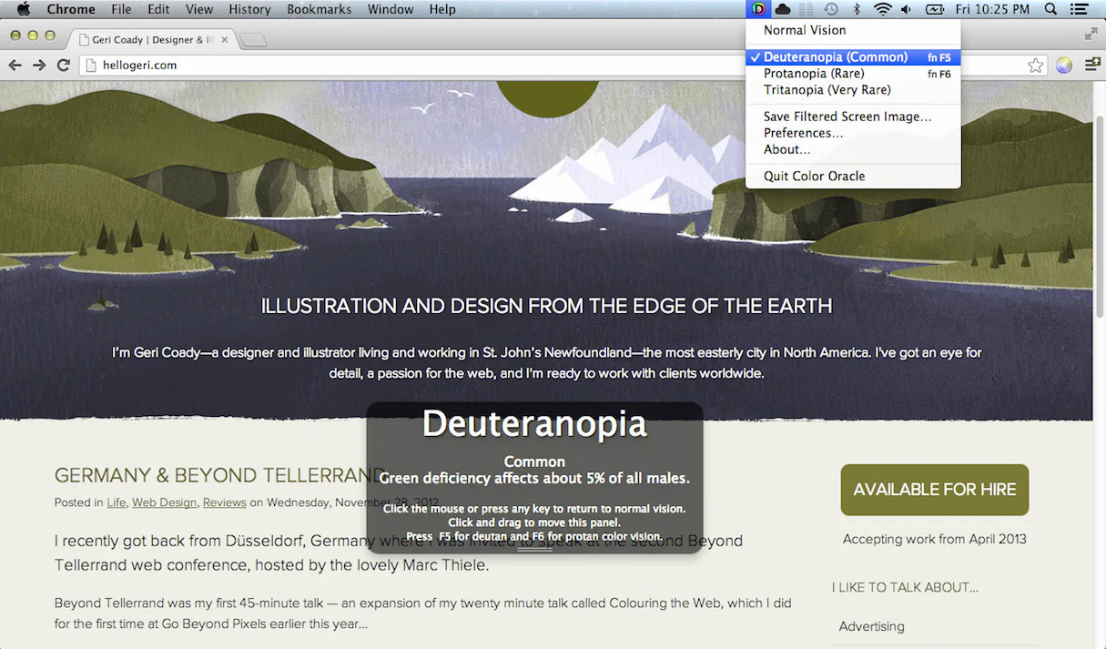 Website Accessibility Testing Tools: Color Oracle