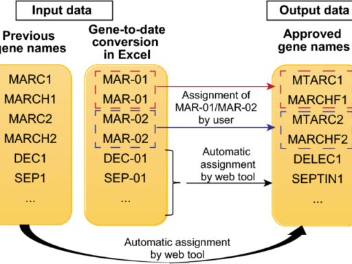 Gene Updater: a web tool that autocorrects and updates for Excel misidentified gene names