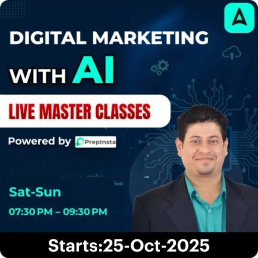 Digital marketing with ai – live master classes (powered by prepinsta)