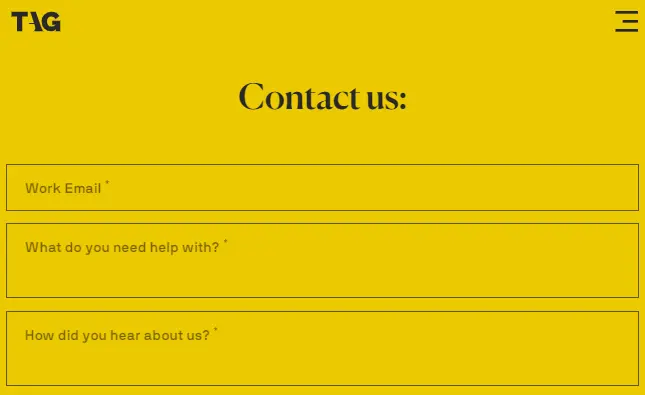 Third and Grove contact form 