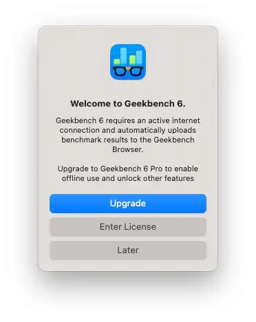 Geekbench skip license