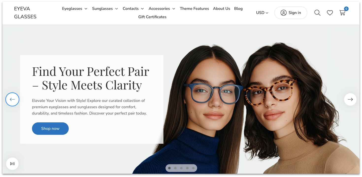 BigCommerce's template