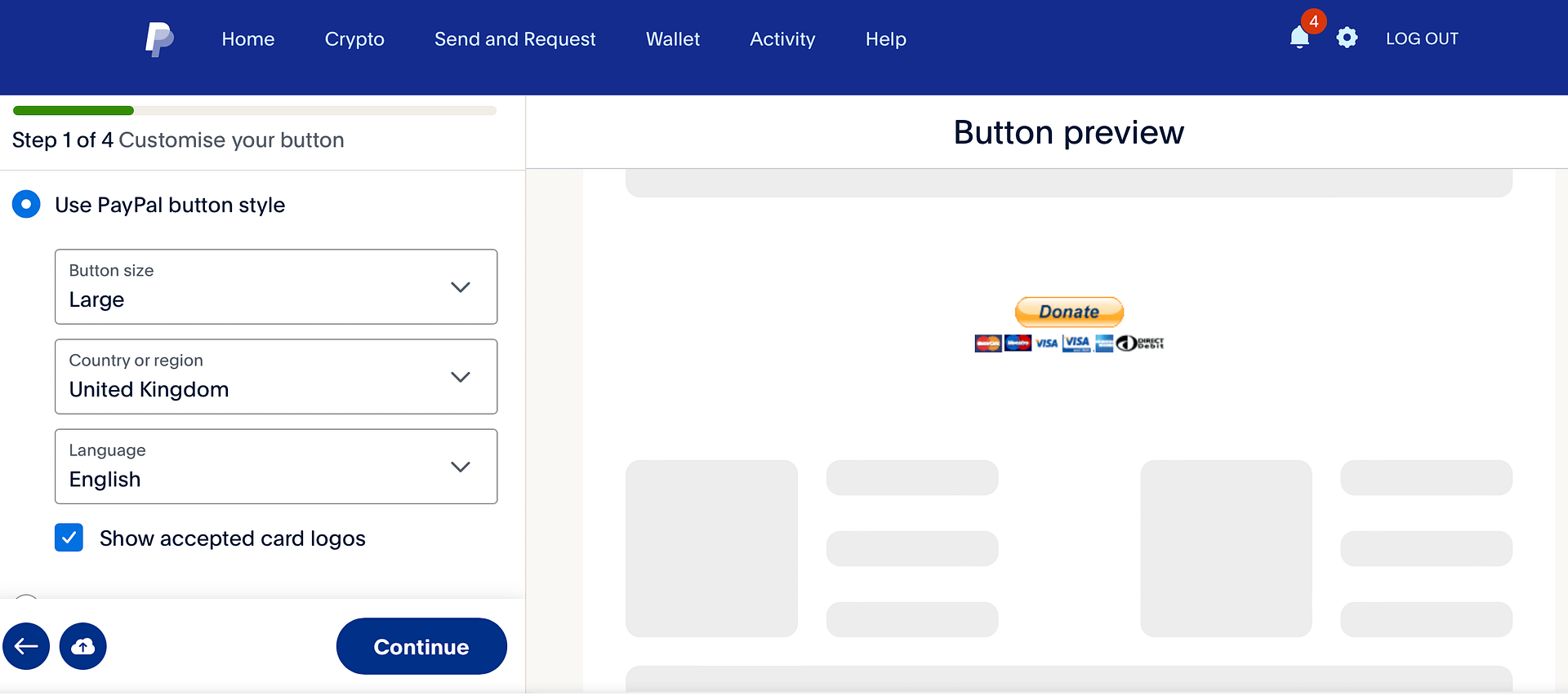 How to customize PayPal buttons 