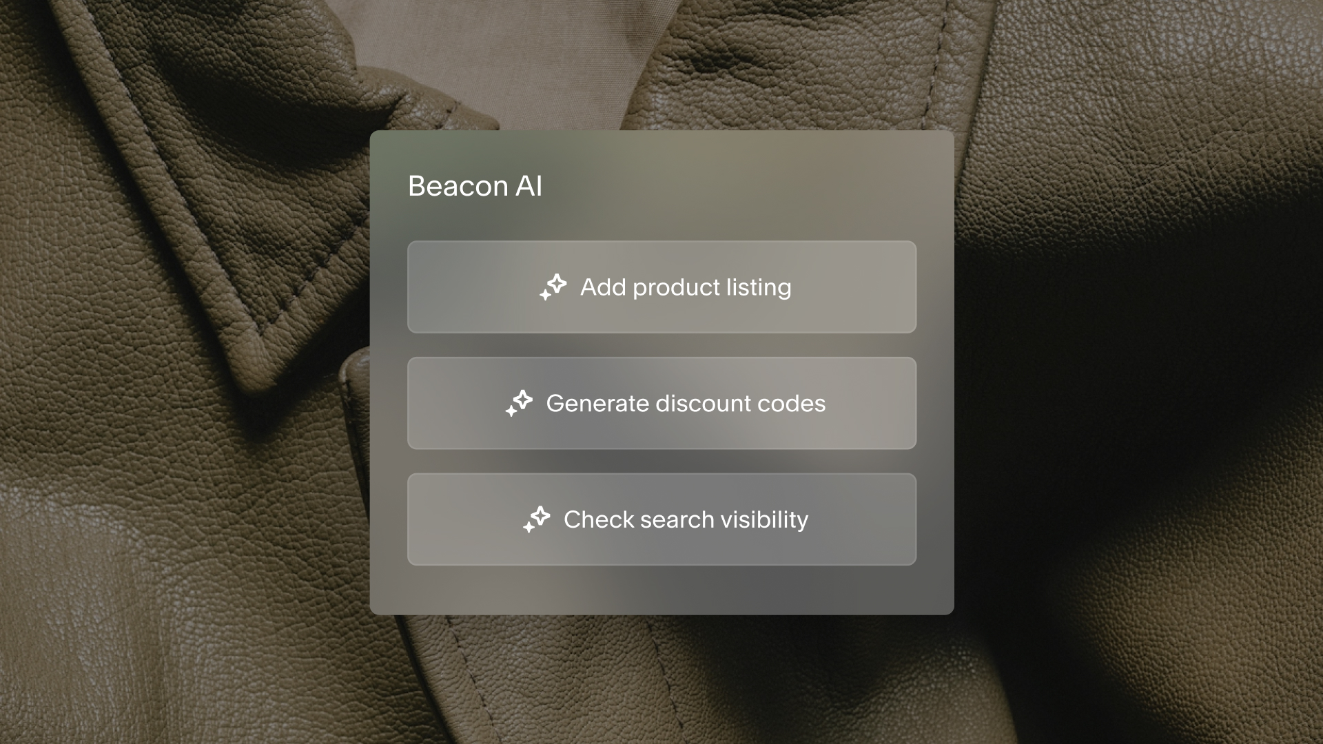 screenshot of squarespace beacon AI