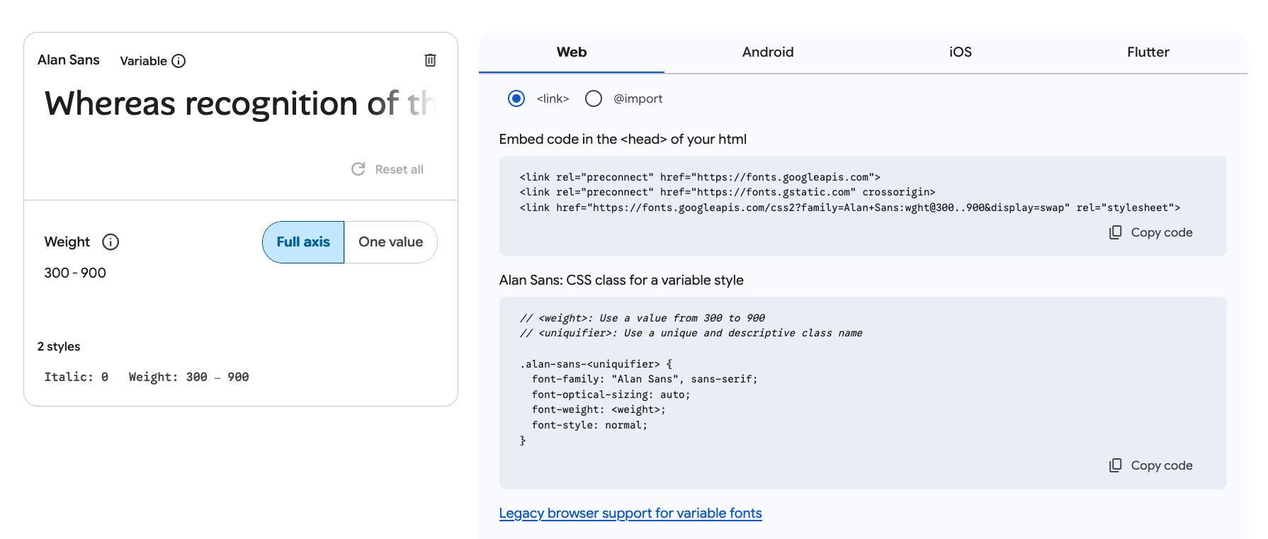 google embed code