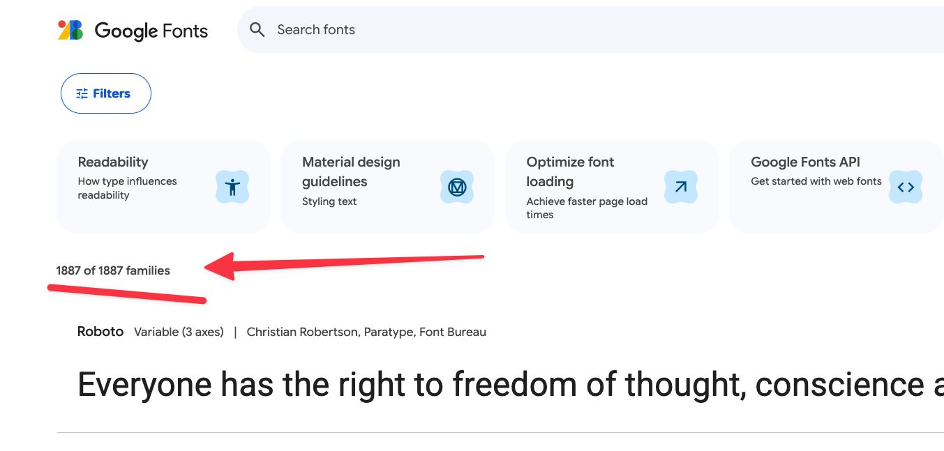 google fonts