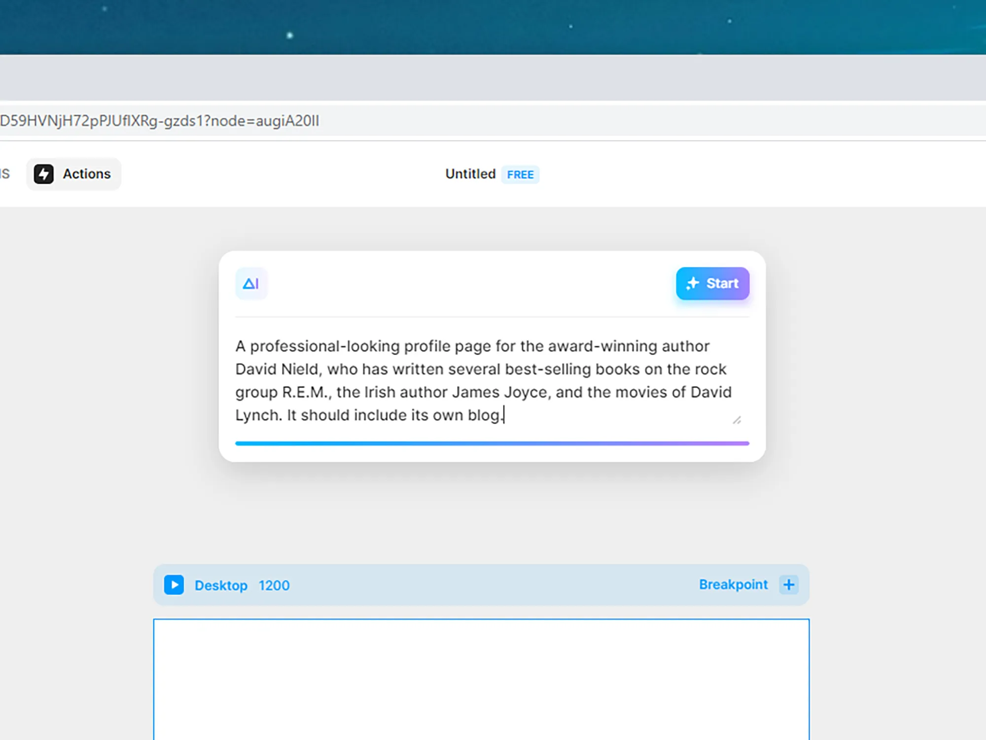 AI-generating tools like Framer can help you build websites with text prompts.