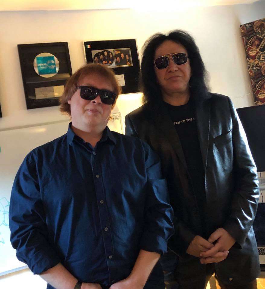Gene Simmons of KISS fame tries to be as cool as Jim Boykin.