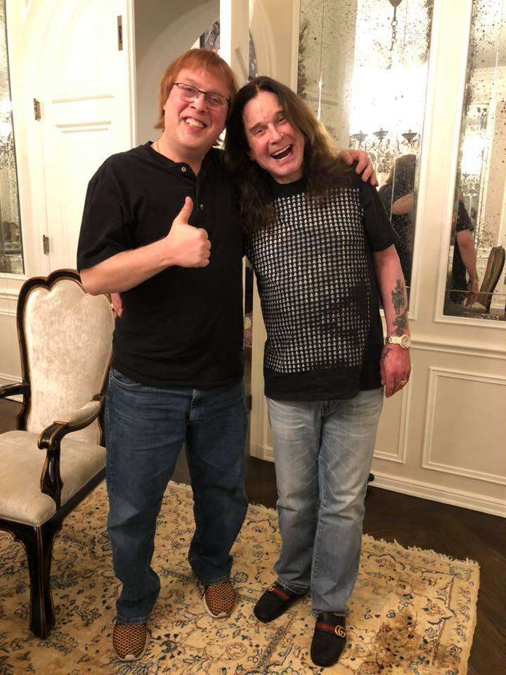 Ozzy Osbourne, The Prince of Darkness, poses with Jim Boykin.