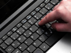 person typing in Drupal