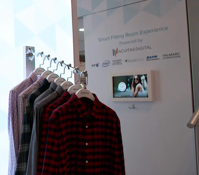 UNTUCKit’s smart fitting room experience.