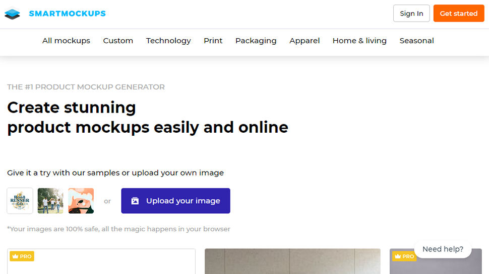 Smartmockups website screenshot