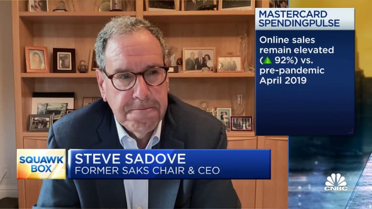 Consumer spending strong across broad range of categories, says Mastercard's Steve Sadove