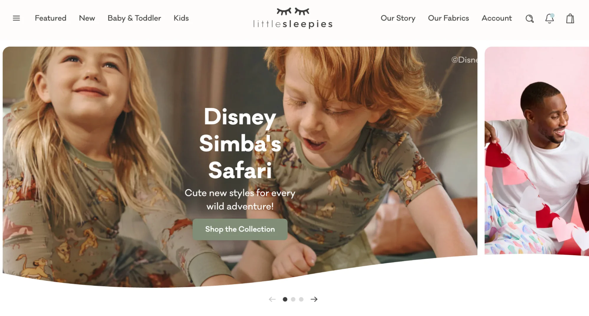 Children in Lion King pajamas for the Little Sleepies Disney Simba's Safari collection.