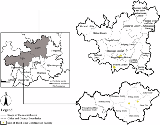 Quantitative spatial connectivity of karst industrial heritage sites: a case study of five Guizhou sites
