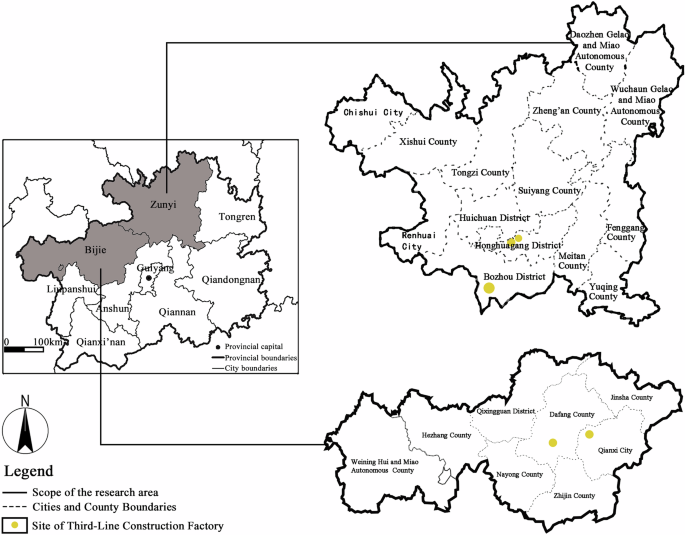 Quantitative spatial connectivity of karst industrial heritage sites: a case study of five Guizhou sites
