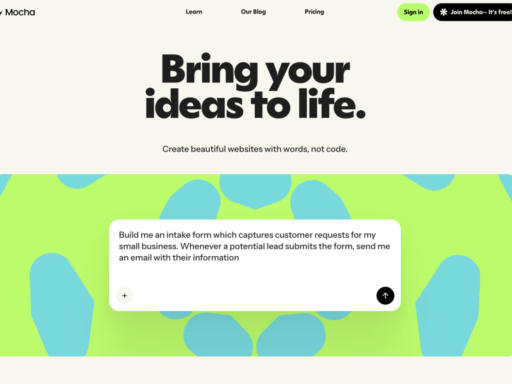 AI Web App Builder Mocha Launches New Email and Analytics Tools, New AI Agent To Help Small Business Users Build and Publish Projects in Hours