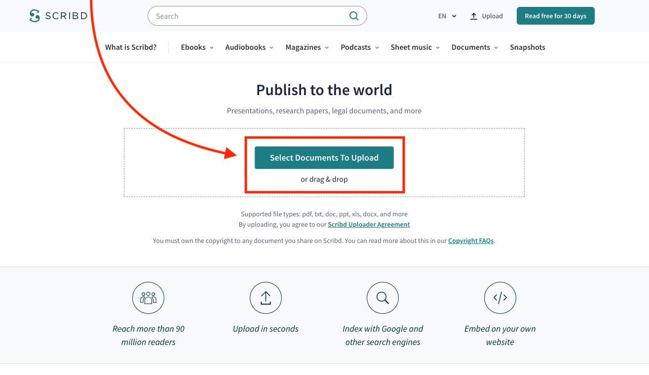 select doc to upload