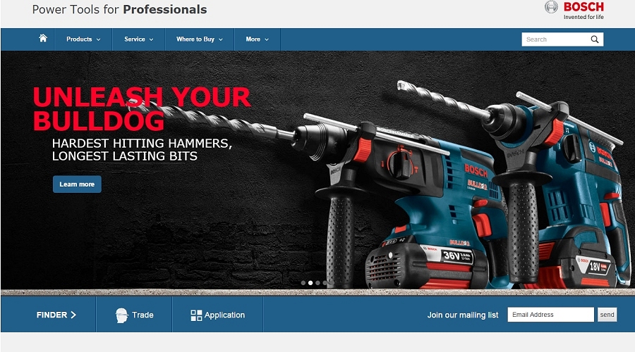 Bosch Power Tools North America launches new website with responsive design, intuitive search and added features