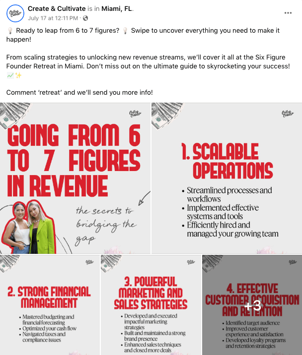 Create and Cultivate keywords with tips and resources