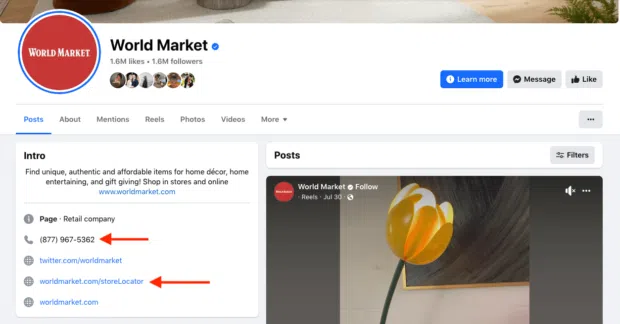 World Market phone number and store locator