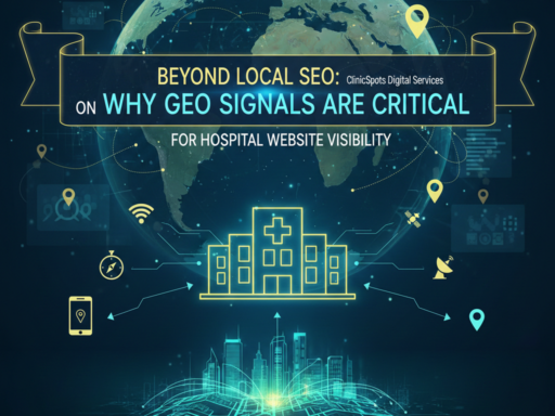 Beyond Local SEO, ClinicSpots Digital Services on Why GEO Signals Are Critical for Hospital Website Visibility