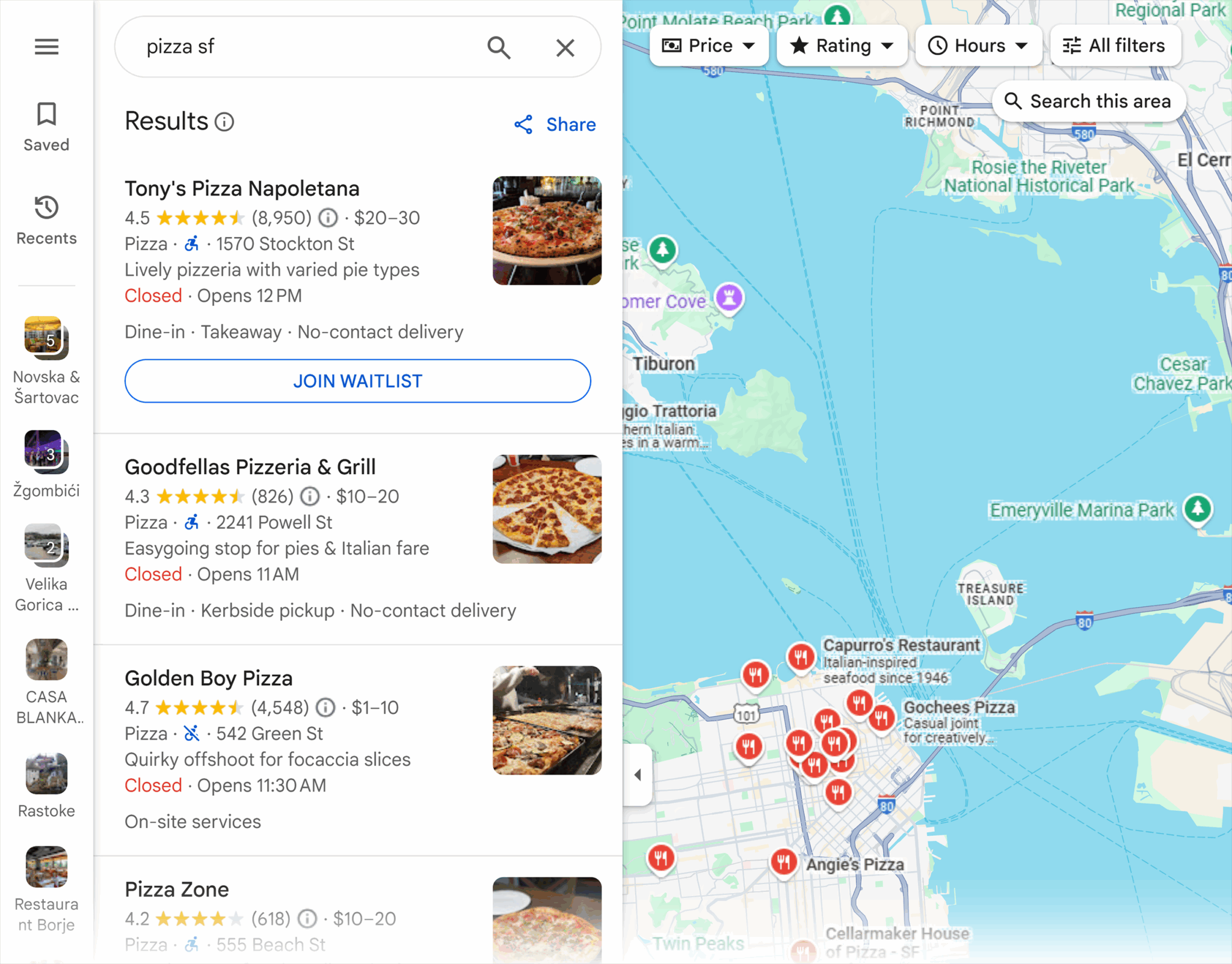 Google Maps Pizza Sf Scaled