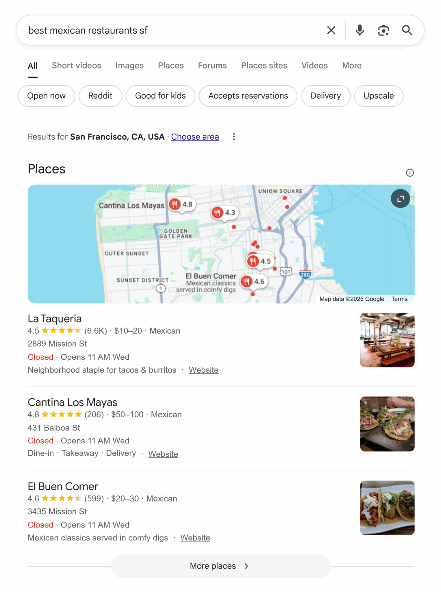 Google Serp Best Mexican Restaurants Sf Scaled