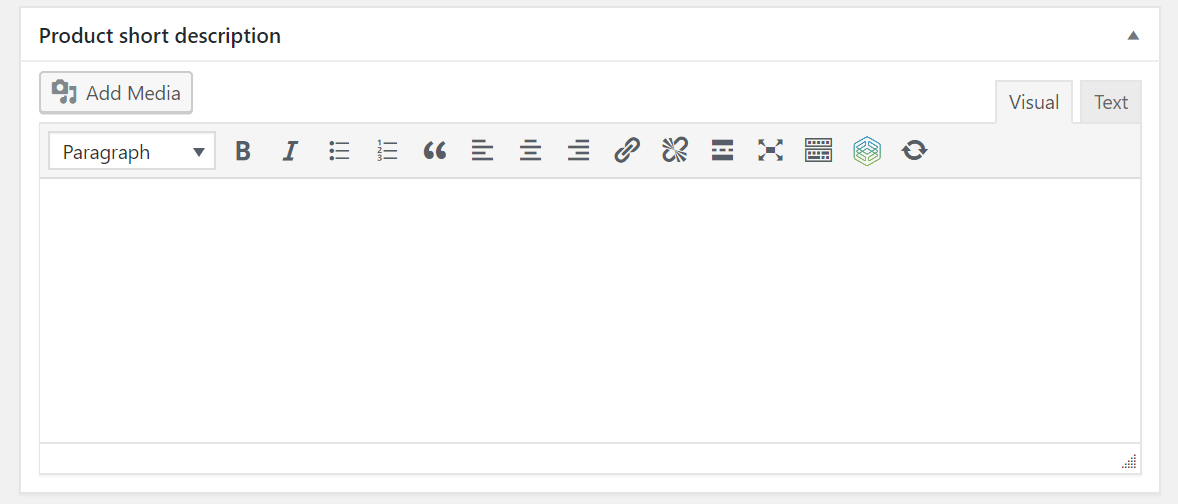 WordPress product description