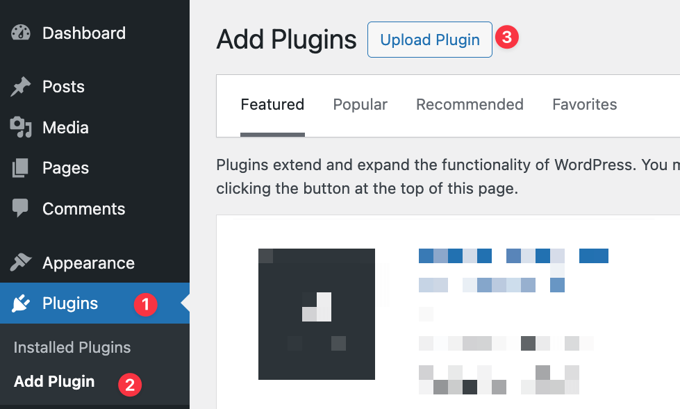 upload plugin