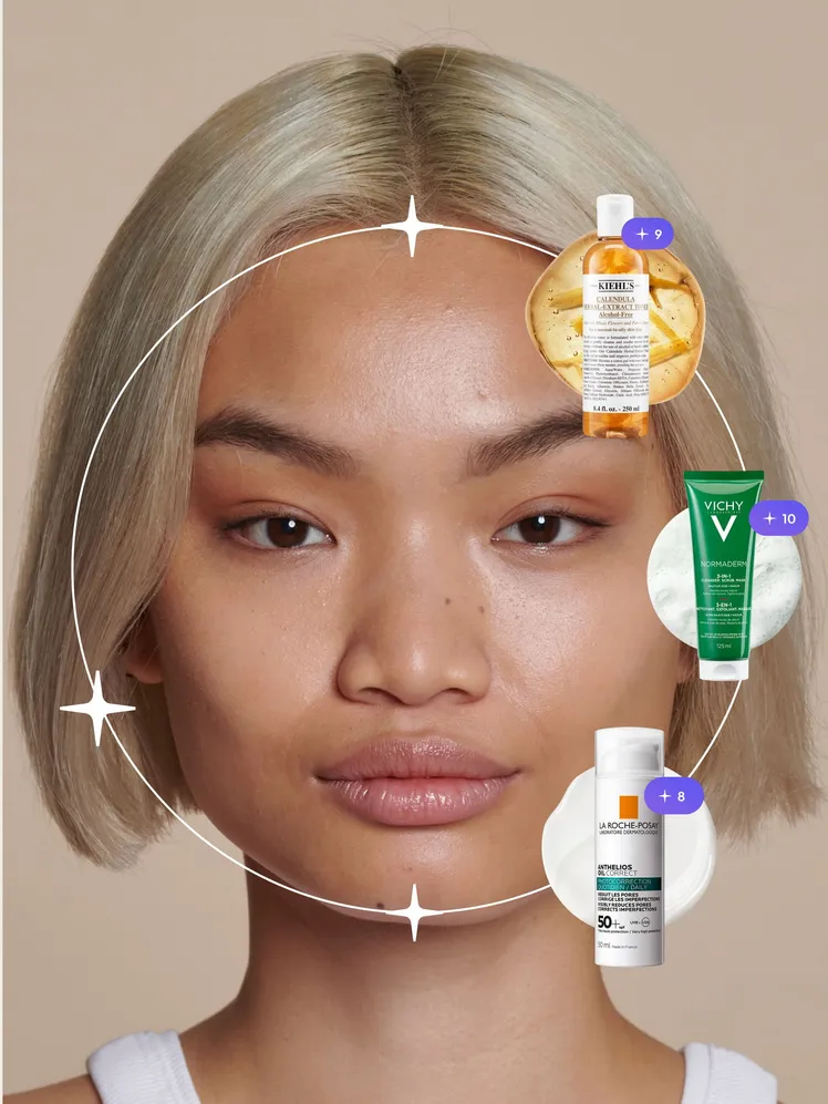 Image may contain: Head, Person, Face, Bottle, Cosmetics, Perfume, Adult, Photography, Portrait, and Lipstick