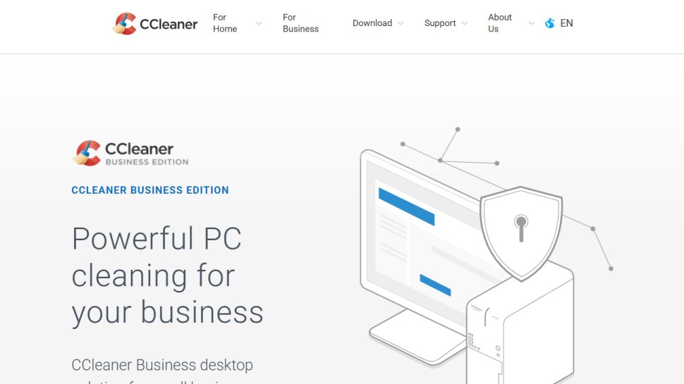 CCleaner Business Edition website screenshot (January 2026).