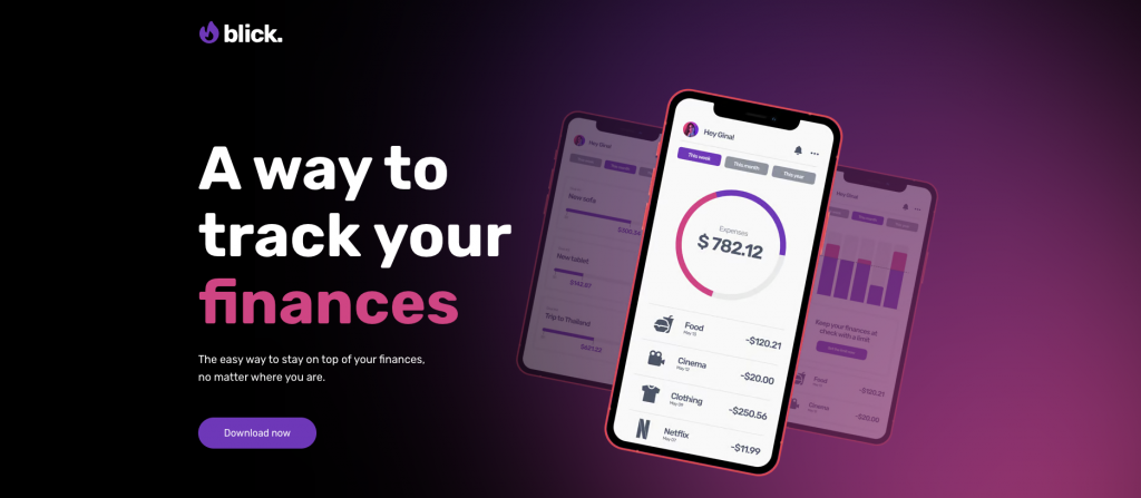 Blick website template